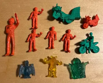 [ 쇼와 레트로 제조 중지? 묶음 세트 ] 가면라이더 지우개 피규어