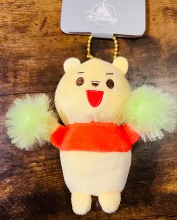 푸우 폼폼 봉제 인형 키체인