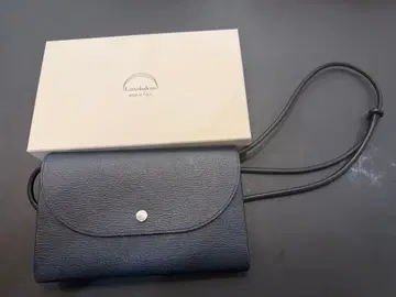 [새상품급] L'arcobaleno 플랩 숄더&클러치백 네이비x화이트