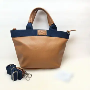 새상품급 KITAMURA 키타무라 가죽 2way 백 카멜