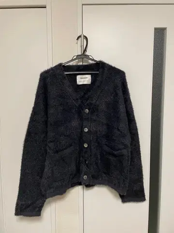 NOMANUAL 헤어리 소프트 긴팔 가디건