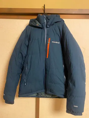 mont-bell 다운 파카 퍼마로스트 XL 블루 블랙
