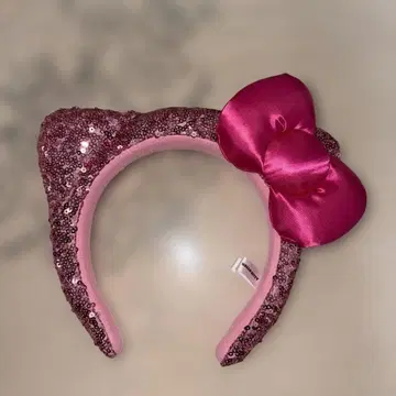 USJ 키티 스팽글 머리띠 핑크