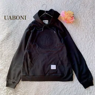 UABONI 유아보니 [ 50 ] 블랙 후드티 심플