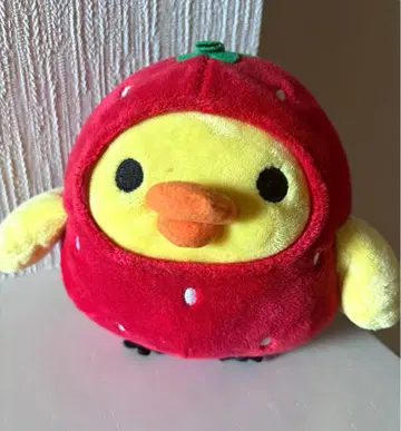 레어 산엑스 키이로이토리 딸기 봉제 인형 마스코트