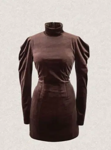 THE TOE Thames 원피스 브라운