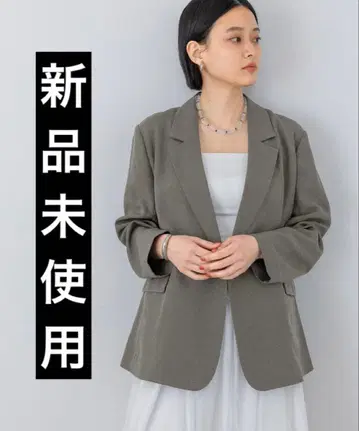 [ 새상품 ] 아파트 바이 로리즈 린넨 라이크 W 자켓 그레이