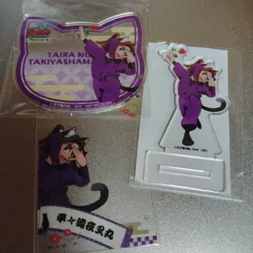 닌타마 히라타키야샤마루 난자 네코야시키 아크릴 스탠드 코스터 클리어 카드