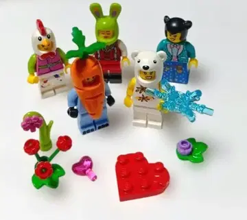 레고 미니 피규어 정품 인형옷 동물 세트