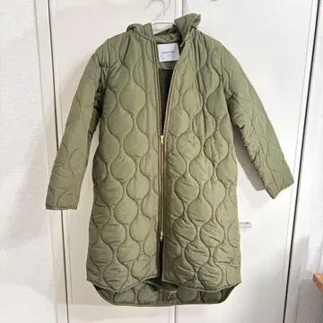 [새상품급] Emma Taylor 에마테일러 퀼팅 코트 카키 36