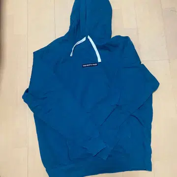 THE NORTH FACE 파랑 후드 부착 후드티