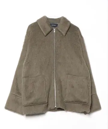 JEANASIS 샤기 지퍼 미들 코트