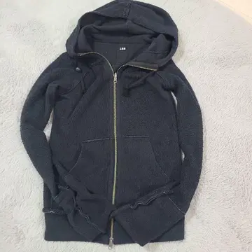 르 그랑 블루 L.G.B. 플리스 후드티 다크 그레이