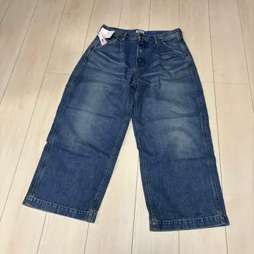 새상품 BIGJOHN 와이드 데님 30 유즈드 가공 리바이스