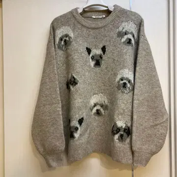 niko and - 컬러 모듬 DOG 니트 풀오버