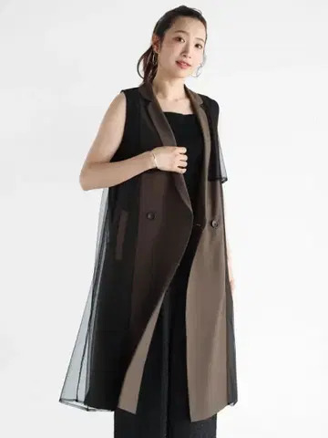 야마다야 Vin 튤 도킹 트렌치 베스트