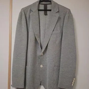 일레븐티 그레이 테일러드 자켓 코튼 혼방