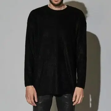 노아이디 스웨터 니트 NO ID. 비큐레 라무 파일 크루 풀오버