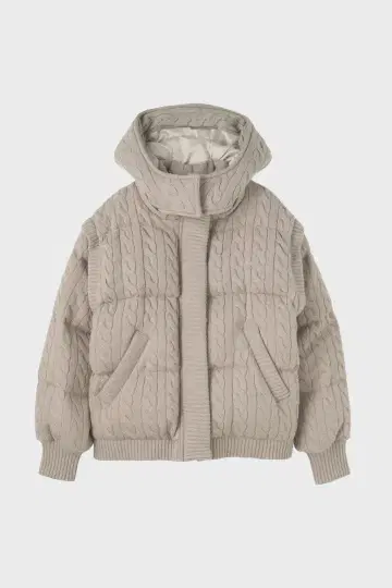 THE TOE Shard Knit Down 베이지