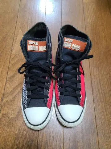 컨버스 올스타 슈퍼 마리오 콜라보 블랙 레드