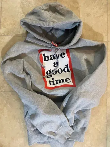 have a good time 후드티 M 사이즈 그레이