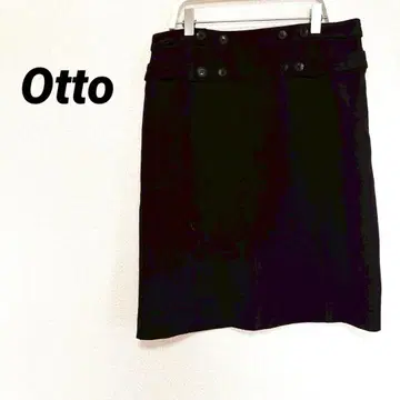 2829M 오토 무릎 위 미디 스커트 블랙 무지 심플 봄/여름/가을/겨울