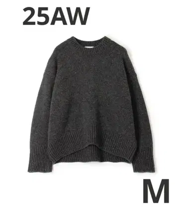 갤러리 바이 25AW 파인 울 크루넥 풀오버 차콜