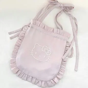 헬로키티 새틴 프릴 백 브링미 Bling Me! 핑크