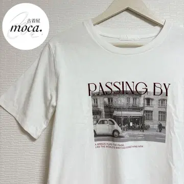 구제 의류 여성용 성숙 캐주얼 프린트 T셔츠 sense of place