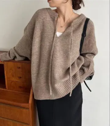 capricieux le'mage 모찌후와 2WAY 스키퍼 니트