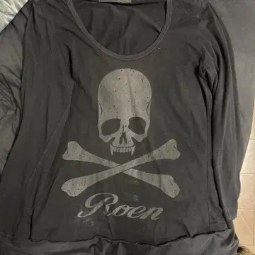 Roen 스컬 디자인 긴팔 티셔츠