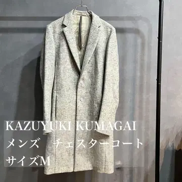 KAZUYUKI KUMAGAI 남성용 체스터 코트 M
