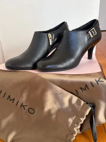 히미코 부티 블랙 앵클부츠 부츠 하이힐 익명 배송
