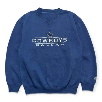 USA 구제 의류 NFL 댈러스 카우보이즈 앞 V 맨투맨 트레이닝복 자수