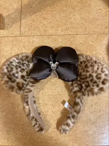 도쿄 디즈니 리조트 레오파드 무늬 머리띠