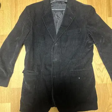 코듀로이 테일러드 자켓 블랙