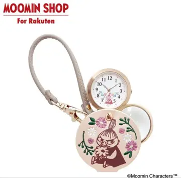 무민 리틀 미이 자수 장식 행잉 워치 MOMO15-2 핑크 시계