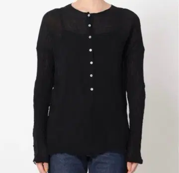 아틀리에 프랑세 Plage 별주 헨리넥 시어 블라우스 셔츠