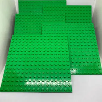 레고 기판 5장 그린 16x16 정품 앞뒤로 블록이 붙는 얇은 타입