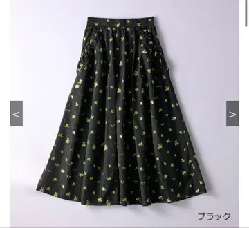 Jjemma atelie 플라워 패턴 스커트 블랙