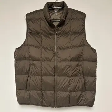 새상품급 UNIQLO 퍼프 테크 베스트 XL 브라운