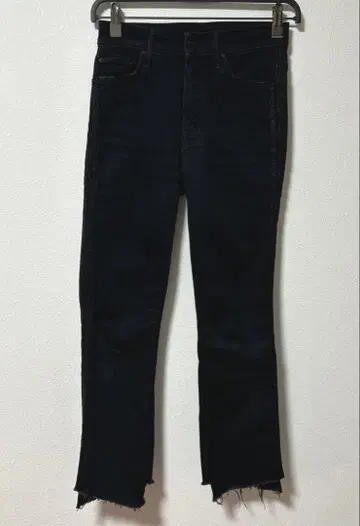 마더 인사이드 크롭 투 스텝 프레이 데님