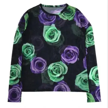 Rose Sheer Cutsew purple
