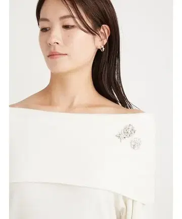 CELFORD 브로치 세트 오프숄더 풀오버 브로치만