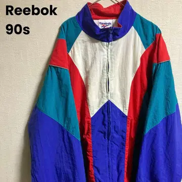 90s 리복 나일론 자켓 멀티 컬러