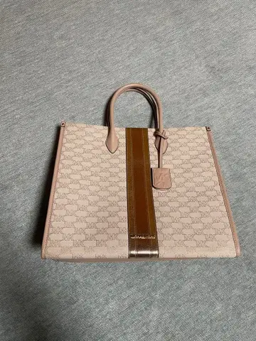 MICHAEL KORS 토트백 베이지 MK 로고