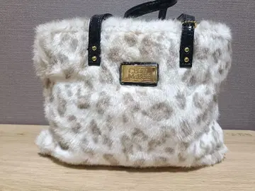 CECIL McBEE 새상품급 퍼 핸드백 레오파드 무늬