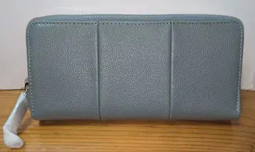 미사용 새상품 소가죽 장지갑 레트로 블루