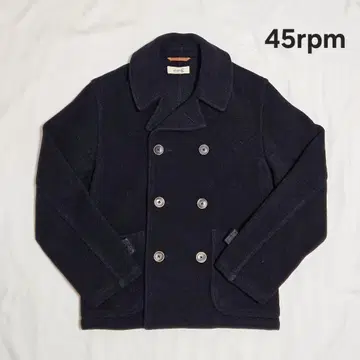 45rpm 피 코트 울 블랙 사이즈 1