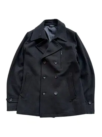 zip design short pea coat